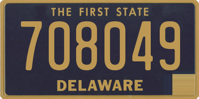 DE license plate 708049