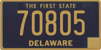 DE license plate 70805