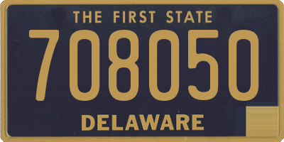 DE license plate 708050
