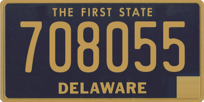 DE license plate 708055