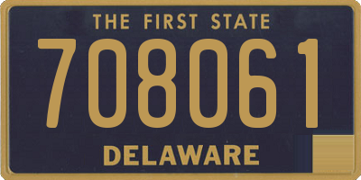 DE license plate 708061