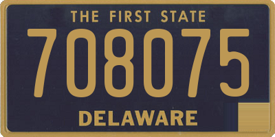 DE license plate 708075