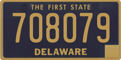 DE license plate 708079