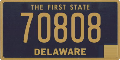 DE license plate 70808