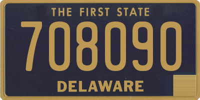 DE license plate 708090