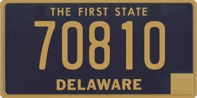 DE license plate 70810