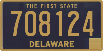 DE license plate 708124