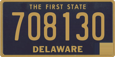 DE license plate 708130