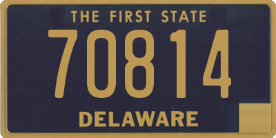 DE license plate 70814