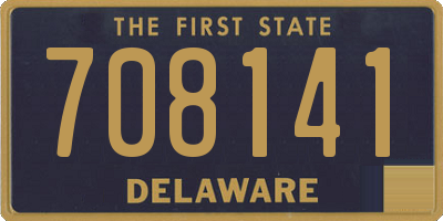 DE license plate 708141