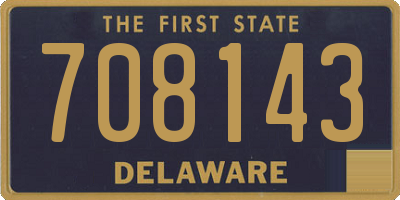 DE license plate 708143