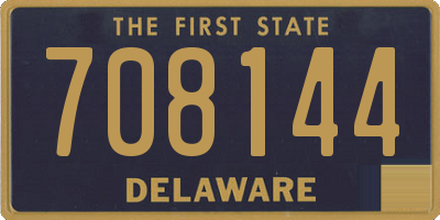 DE license plate 708144
