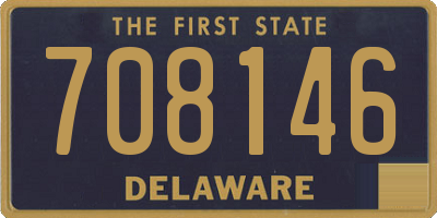 DE license plate 708146