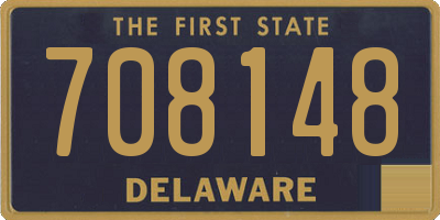 DE license plate 708148