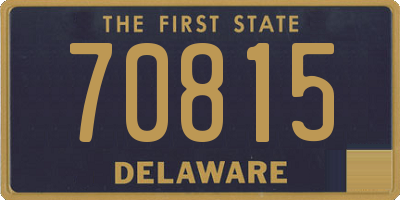 DE license plate 70815