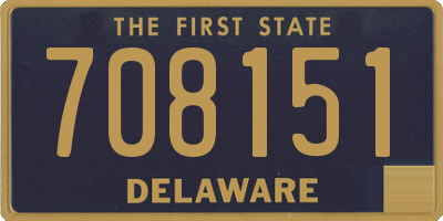 DE license plate 708151