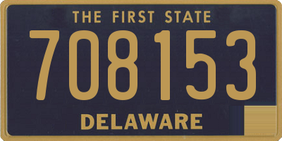 DE license plate 708153