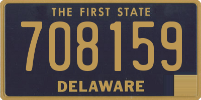 DE license plate 708159