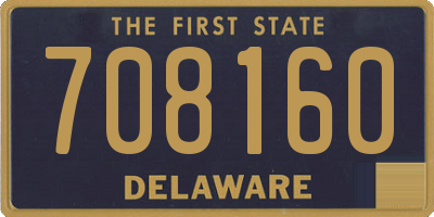 DE license plate 708160