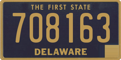 DE license plate 708163