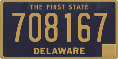 DE license plate 708167