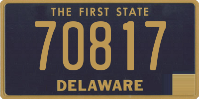 DE license plate 70817