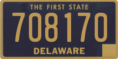 DE license plate 708170