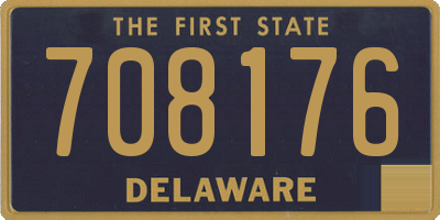 DE license plate 708176