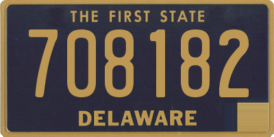 DE license plate 708182