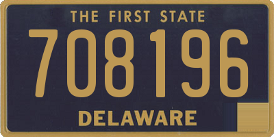 DE license plate 708196