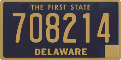 DE license plate 708214