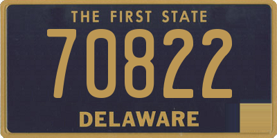 DE license plate 70822