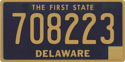 DE license plate 708223