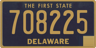 DE license plate 708225