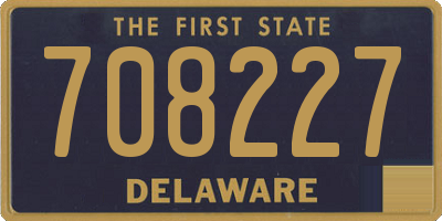 DE license plate 708227