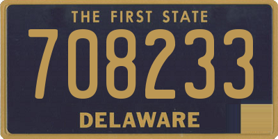 DE license plate 708233