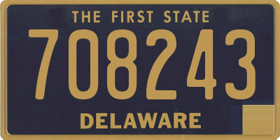 DE license plate 708243