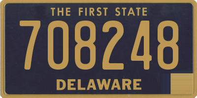 DE license plate 708248