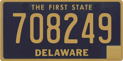DE license plate 708249