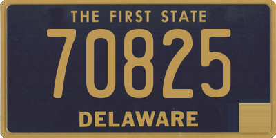 DE license plate 70825