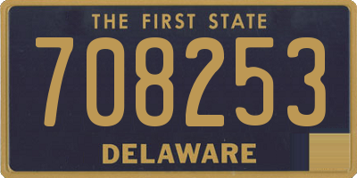 DE license plate 708253