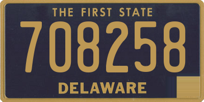 DE license plate 708258