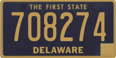 DE license plate 708274