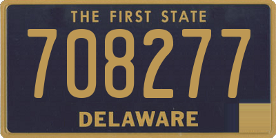 DE license plate 708277