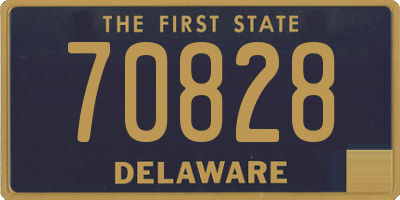 DE license plate 70828