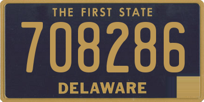 DE license plate 708286