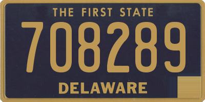 DE license plate 708289