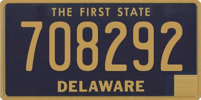 DE license plate 708292