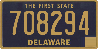 DE license plate 708294