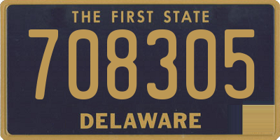 DE license plate 708305